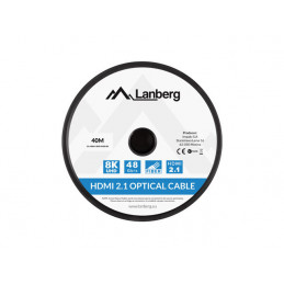 Lanberg CA-HDMI-30FB-0400-BK HDMI-kaapeli 40 m HDMI-tyyppi A (vakio) Musta