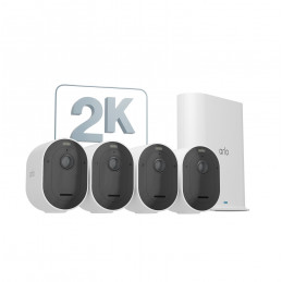 Arlo Pro 5 2K Ulko-valvontakamera, 4-pack valkoinen