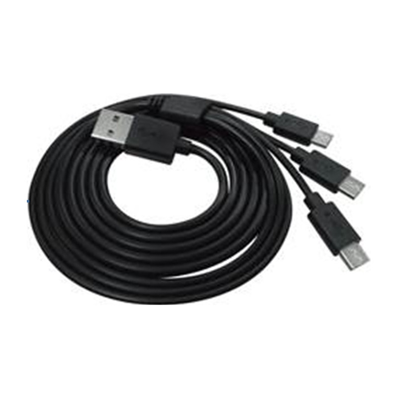 Insmat 133-1010 USB-kaapeli USB A 3 x Micro-USB B Musta