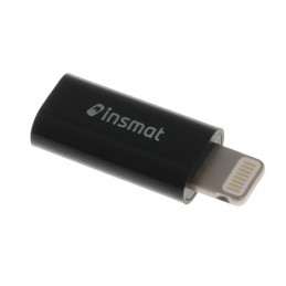 Insmat 520-8854 kaapelin sukupuolenvaihtaja Micro USB 8pin Lightning Musta