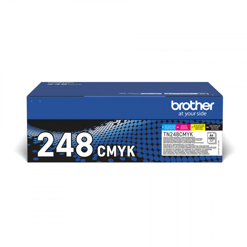 Brother TN-248VAL värikasetti 4 kpl Alkuperäinen Musta, Syaani, Magenta, Keltainen