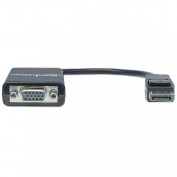 Manhattan 151962 videokaapeli-adapteri 0,15 m DisplayPort VGA (D-Sub) Musta