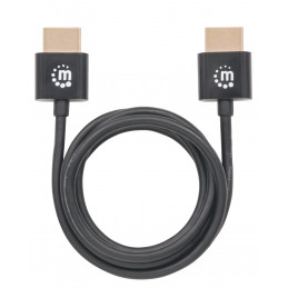 Manhattan 394352 HDMI-kaapeli 1 m HDMI-tyyppi A (vakio) Musta