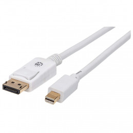 Manhattan 324748 DisplayPort-kaapeli 2 m Mini DisplayPort Valkoinen