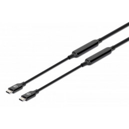Manhattan 355971 USB-kaapeli 5 m USB 3.2 Gen 2 (3.1 Gen 2) USB C Musta