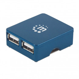 Manhattan 160605 keskitin USB 3.2 Gen 1 (3.1 Gen 1) Type-A 480 Mbit s Musta