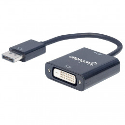 Manhattan 152228 videokaapeli-adapteri 0,23 m DisplayPort DVI-D Musta