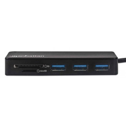 Manhattan 164931 kannettavien tietokoneiden telakka ja porttitoistin USB 3.2 Gen 1 (3.1 Gen 1) Type-A Musta