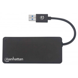 Manhattan 164931 kannettavien tietokoneiden telakka ja porttitoistin USB 3.2 Gen 1 (3.1 Gen 1) Type-A Musta