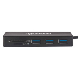 Manhattan 164931 kannettavien tietokoneiden telakka ja porttitoistin USB 3.2 Gen 1 (3.1 Gen 1) Type-A Musta