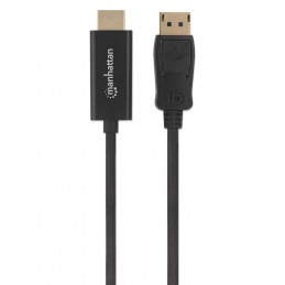 Manhattan 153201 videokaapeli-adapteri 1,8 m DisplayPort HDMI Musta