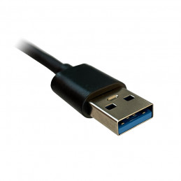 LC-Power LC-HUB-U3-4-V2 keskitin USB 3.2 Gen 1 (3.1 Gen 1) Type-A 5 Mbit s Musta
