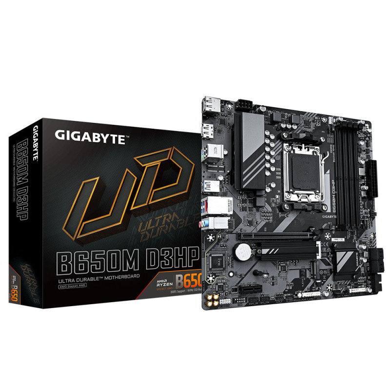Gigabyte B650M D3HP (rev. 1.0) AMD B650 Pistoke AM5 mikro ATX