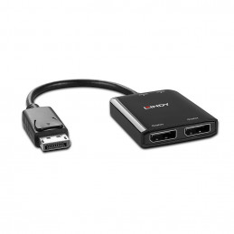 Lindy 38430 keskitin DisplayPort 21600 Mbit s Musta