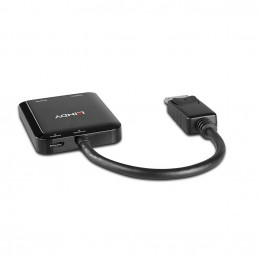 Lindy 38430 keskitin DisplayPort 21600 Mbit s Musta