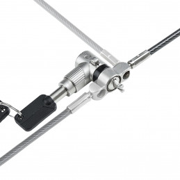 StarTech.com UNIVK-LAPTOP-LOCK kaapelilukko Musta, Hopea 2 m