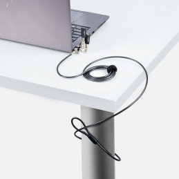 StarTech.com UNIVK-LAPTOP-LOCK kaapelilukko Musta, Hopea 2 m
