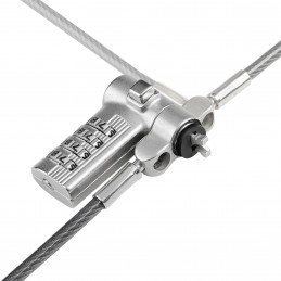 StarTech.com UNIVC4D-LAPTOP-LOCK kaapelilukko Musta, Hopea 2 m