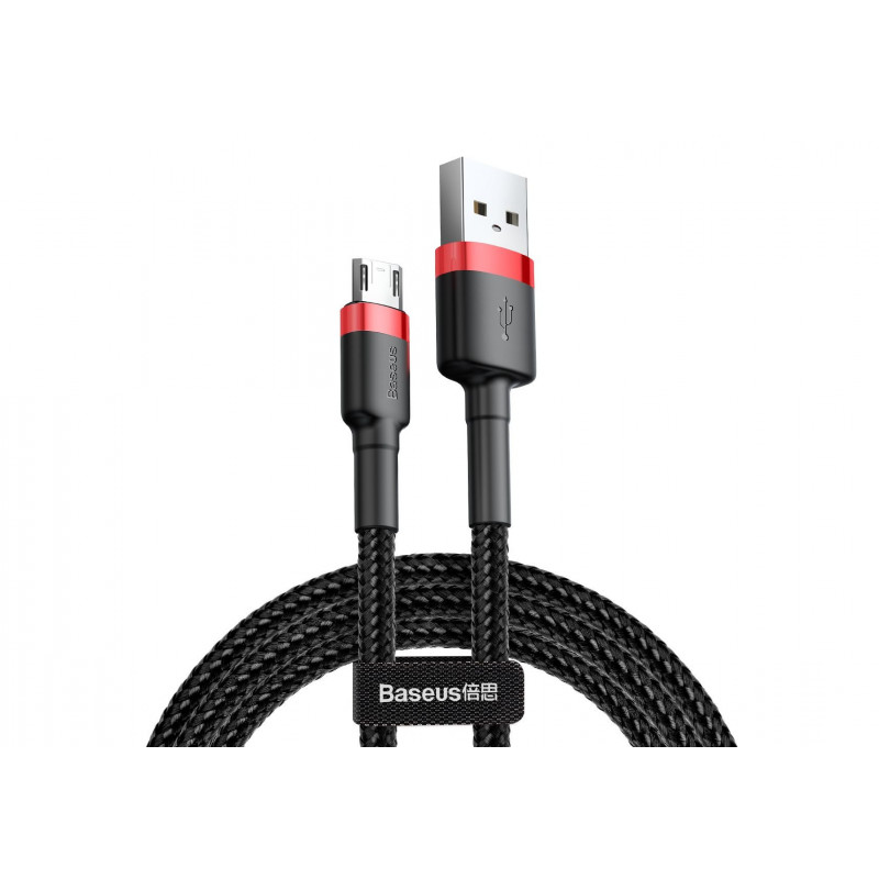 Baseus Cafule USB-kaapeli 2 m USB A Micro-USB A Musta, Punainen