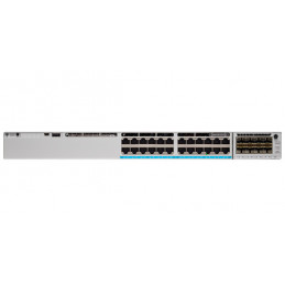 Cisco C9300-24H-A verkkokytkin Hallittu L2 L3 Gigabit Ethernet (10 100 1000) Power over Ethernet -tuki 1U Harmaa