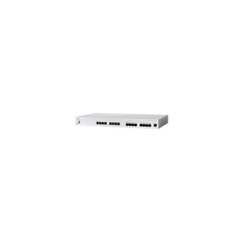 Cisco CBS350 Hallittu L3 10G Ethernet (100 1000 10000) 1U Musta, Harmaa