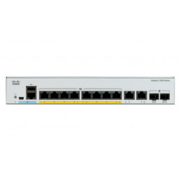 Cisco Catalyst C1000-8FP-E-2G-L verkkokytkin Hallittu L2 Gigabit Ethernet (10 100 1000) Power over Ethernet -tuki Harmaa