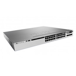 Cisco 3850-24S-S Hallittu L3 Gigabit Ethernet (10 100 1000) 1U Musta, Harmaa