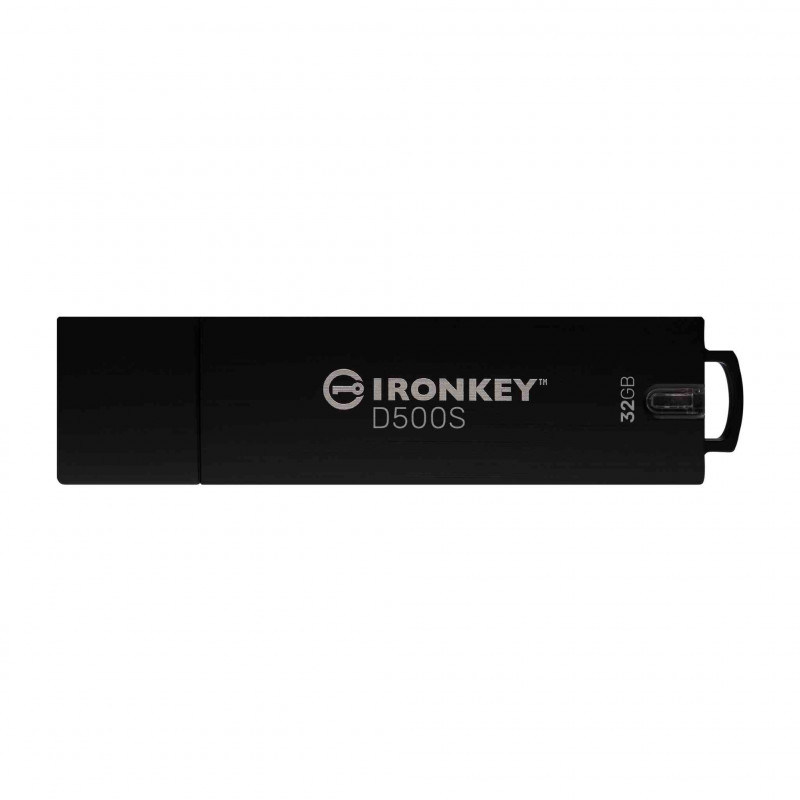 Kingston Technology IronKey D500S USB-muisti 32 GB USB A-tyyppi 3.2 Gen 1 (3.1 Gen 1) Musta