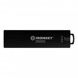 Kingston Technology IronKey D500S USB-muisti 512 GB USB A-tyyppi 3.2 Gen 1 (3.1 Gen 1) Musta