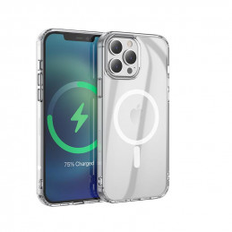 eSTUFF Magnetic Hybrid Clear Case for iPhone 13 Pro Max matkapuhelimen suojakotelo 17 cm (6.7") Suojus Läpinäkyvä