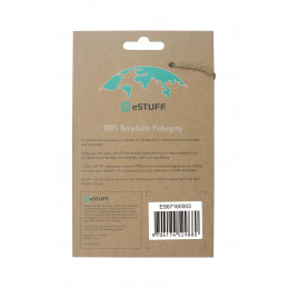 eSTUFF 100% Biodegradable case for iPhone 13 Pro matkapuhelimen suojakotelo 15,5 cm (6.1") Suojus Musta