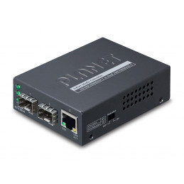 PLANET 1-Port 10 100 1000Base-T verkon mediamuunnin 1000 Mbit s Musta