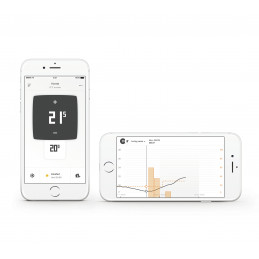 Netatmo Thermostat termostaatti RF Läpikuultava, Valkoinen