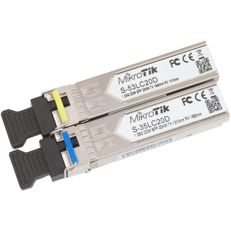 Mikrotik S-3553LC20D lähetin-vastaanotinmoduuli 1250 Mbit s SFP