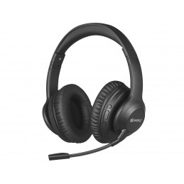Sandberg Bluetooth Headset ANC+ENC Pro Kuulokkeet Langaton Pääpanta Musiikki Päivittäin Musta