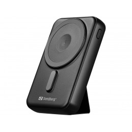 Sandberg Mag Wireless Powerbank 10000 10000 mAh Langaton lataaminen Musta