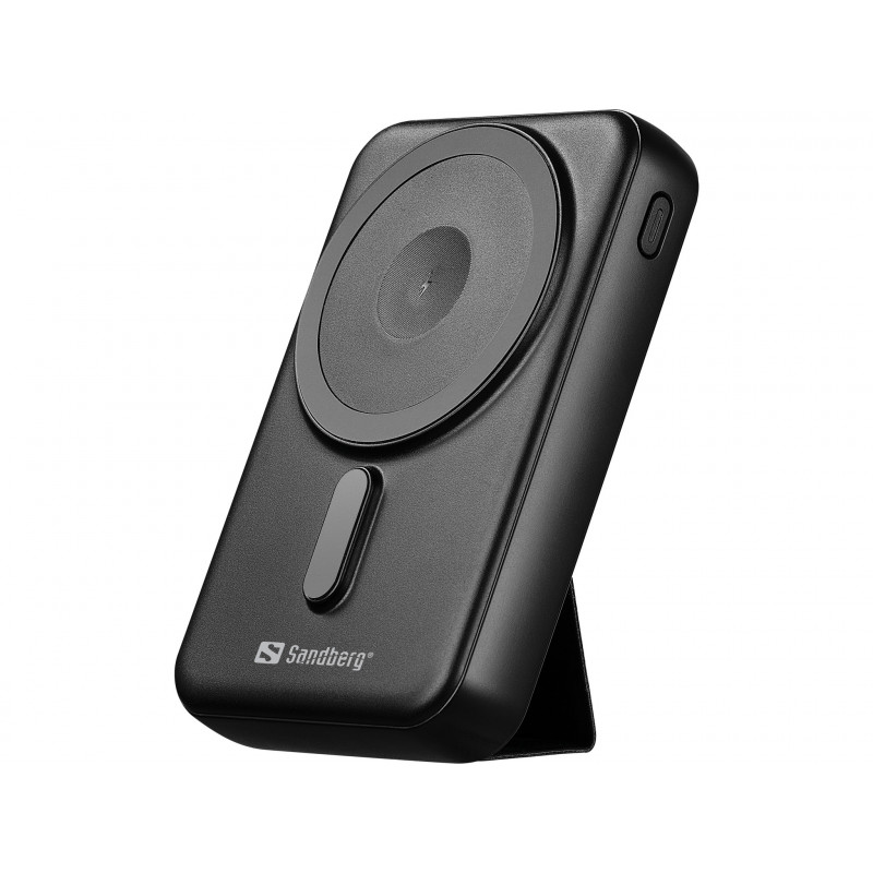 Sandberg Mag Wireless Powerbank 10000 10000 mAh Langaton lataaminen Musta