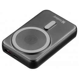Sandberg Mag Wireless Powerbank 10000 10000 mAh Langaton lataaminen Musta