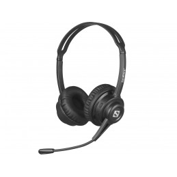 Sandberg Bluetooth Headset ANC+ENC Kuulokkeet Langaton Pääpanta Musiikki Päivittäin Musta