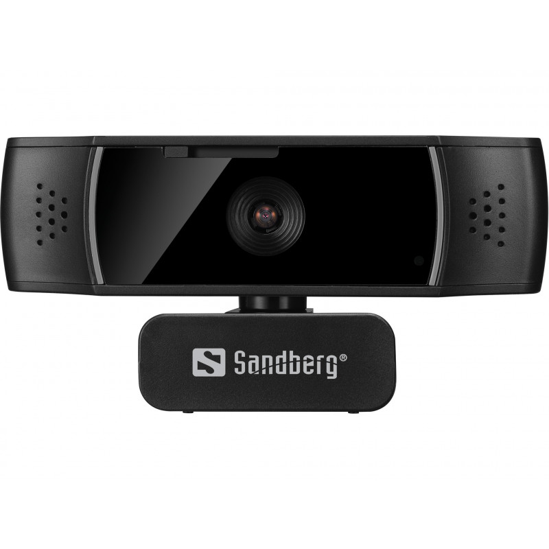 Sandberg USB Webcam Autofocus DualMic verkkokamera 2,07 MP 1920 x 1080 pikseliä USB 2.0 Musta