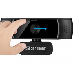 Sandberg USB Webcam Autofocus DualMic verkkokamera 2,07 MP 1920 x 1080 pikseliä USB 2.0 Musta