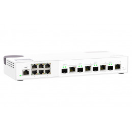 QNAP QSW-M2106-4C verkkokytkin Hallittu L2 2.5G Ethernet (100 1000 2500) Valkoinen