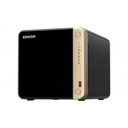 QNAP TS-464 NAS Tower Ethernet LAN Musta, Pronssi N5095