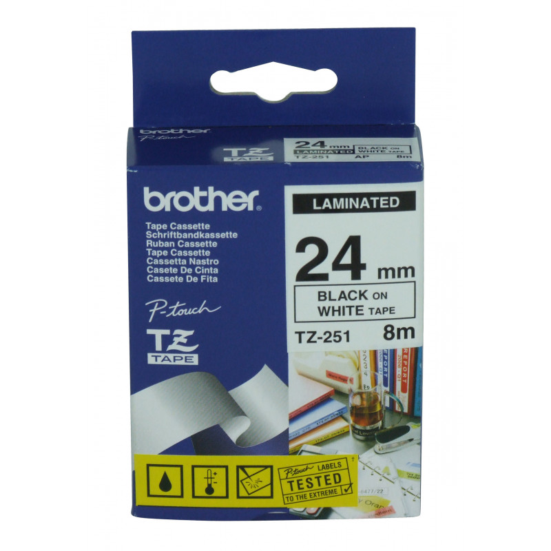 Brother TZ-251 etikettien kirjoitusnauha
