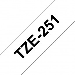 Brother TZE251 etikettien kirjoitusnauha Musta valkoisella TZe