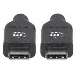 Manhattan 355247 USB-kaapeli 2 m USB 2.0 USB C Musta