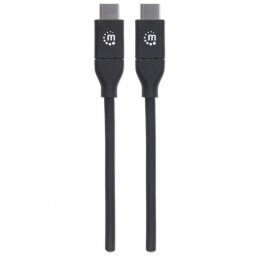 Manhattan 355247 USB-kaapeli 2 m USB 2.0 USB C Musta