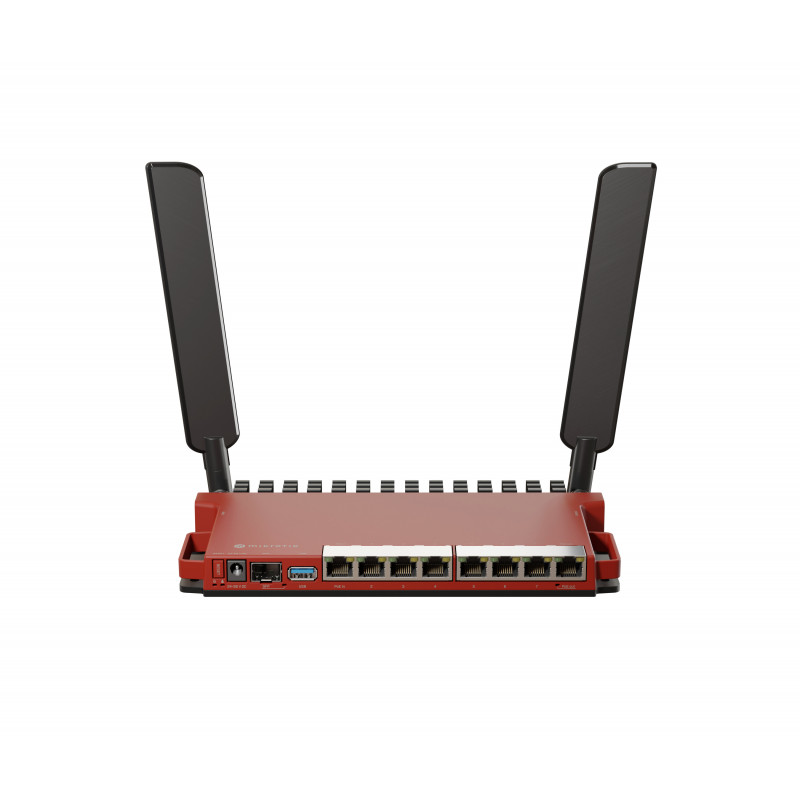 Mikrotik L009UiGS-2HaxD-IN langaton reititin Gigabitti Ethernet Yksi kaista (2,4 GHz) Punainen
