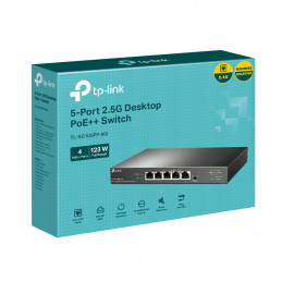 TP-Link TL-SG105PP-M2 verkkokytkin Hallitsematon Gigabit Ethernet (10 100 1000) Musta