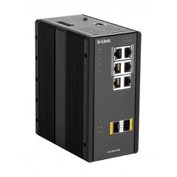 D-Link DIS‑300G‑8PSW Hallittu L2 Gigabit Ethernet (10 100 1000) Power over Ethernet -tuki Musta